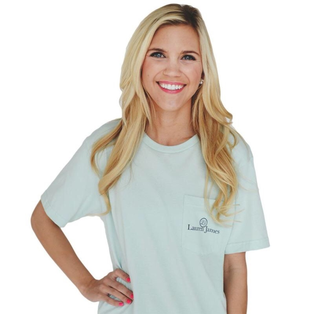 3/25 Lauren James Life is Better in Seersucker Tee